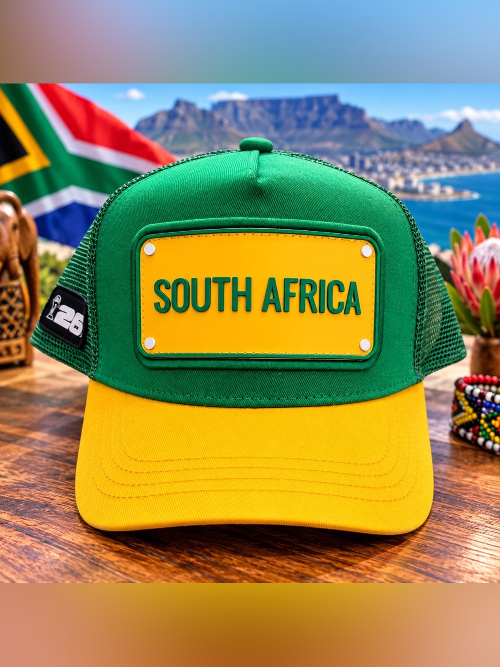 🇿🇦⚽ FIFA World Cup 2026 South Africa Supporter Trucker Hat NWT